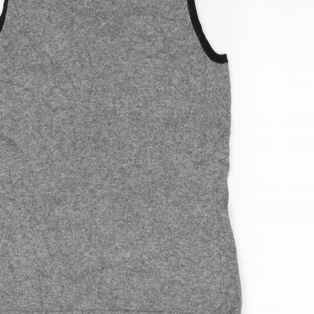 Laura Ashley Womens Grey   Vest Jumper Size 14