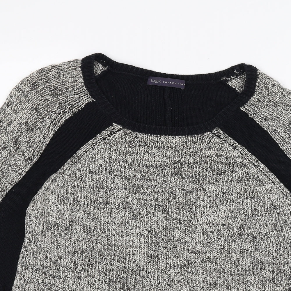 M&S Womens Black   Pullover Jumper Size 10
