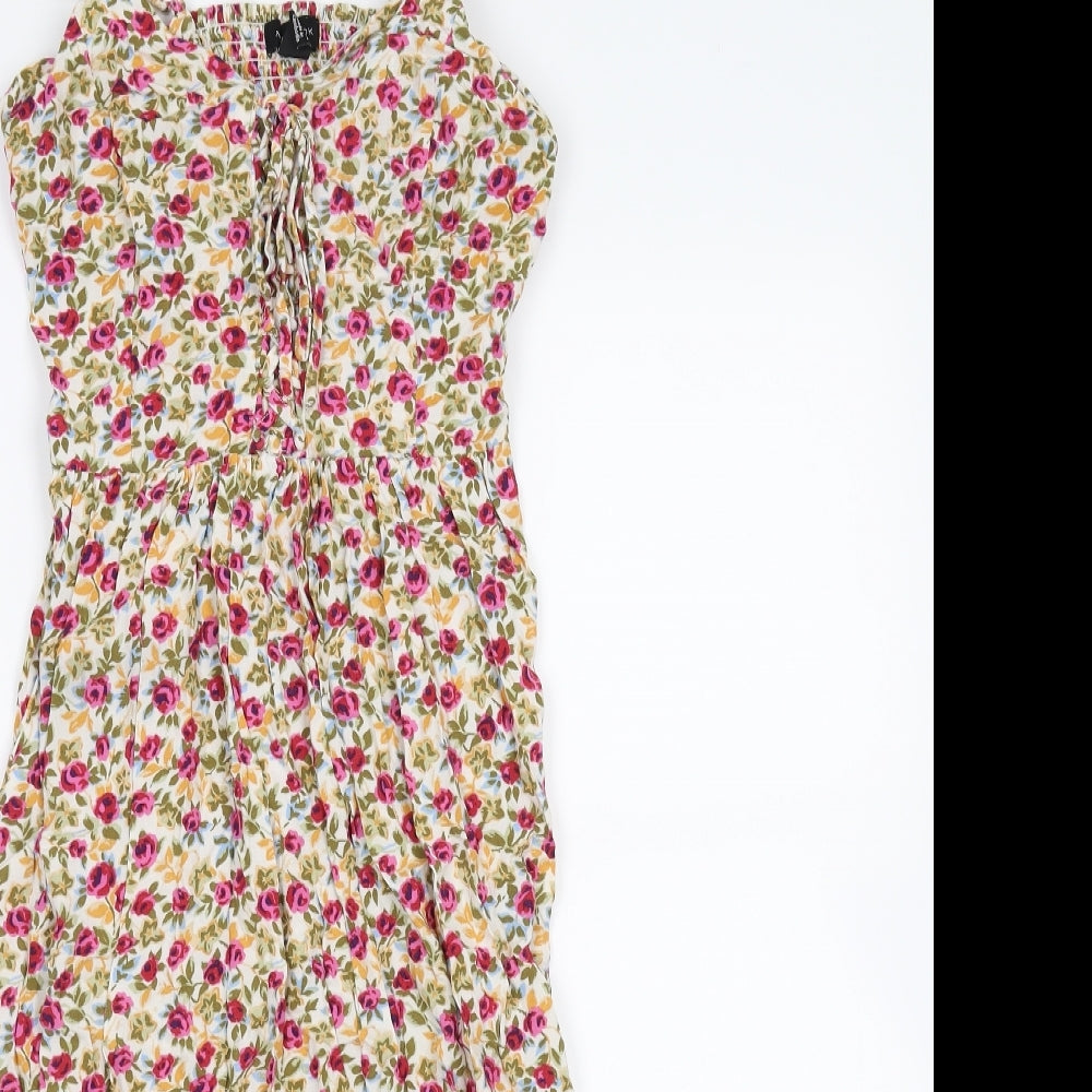 New Look Womens Multicoloured Floral  Fit & Flare  Size 12