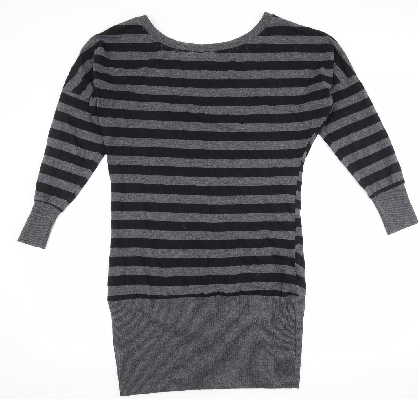 Primark Womens Black Striped  Jumper Dress  Size 12