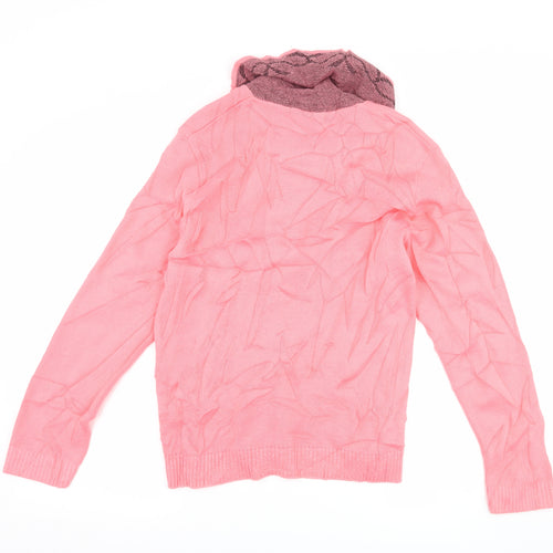 Just Elegance Womens Pink   Pullover Jumper Size L