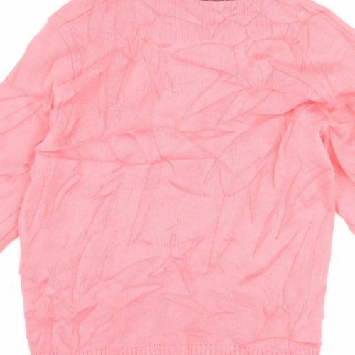 Just Elegance Womens Pink   Pullover Jumper Size L