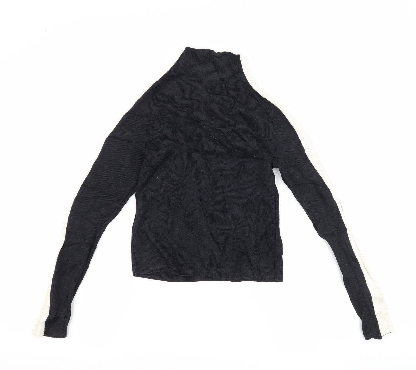 New Look Girls Black Striped  Pullover Jumper Size 12-13 Years