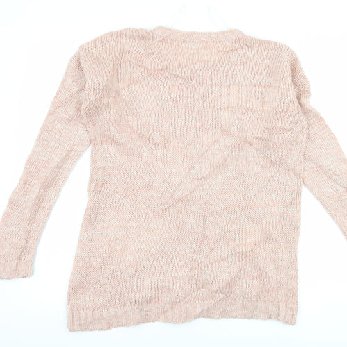 New Look Womens Pink   Pullover Jumper Size 8  - Hugs