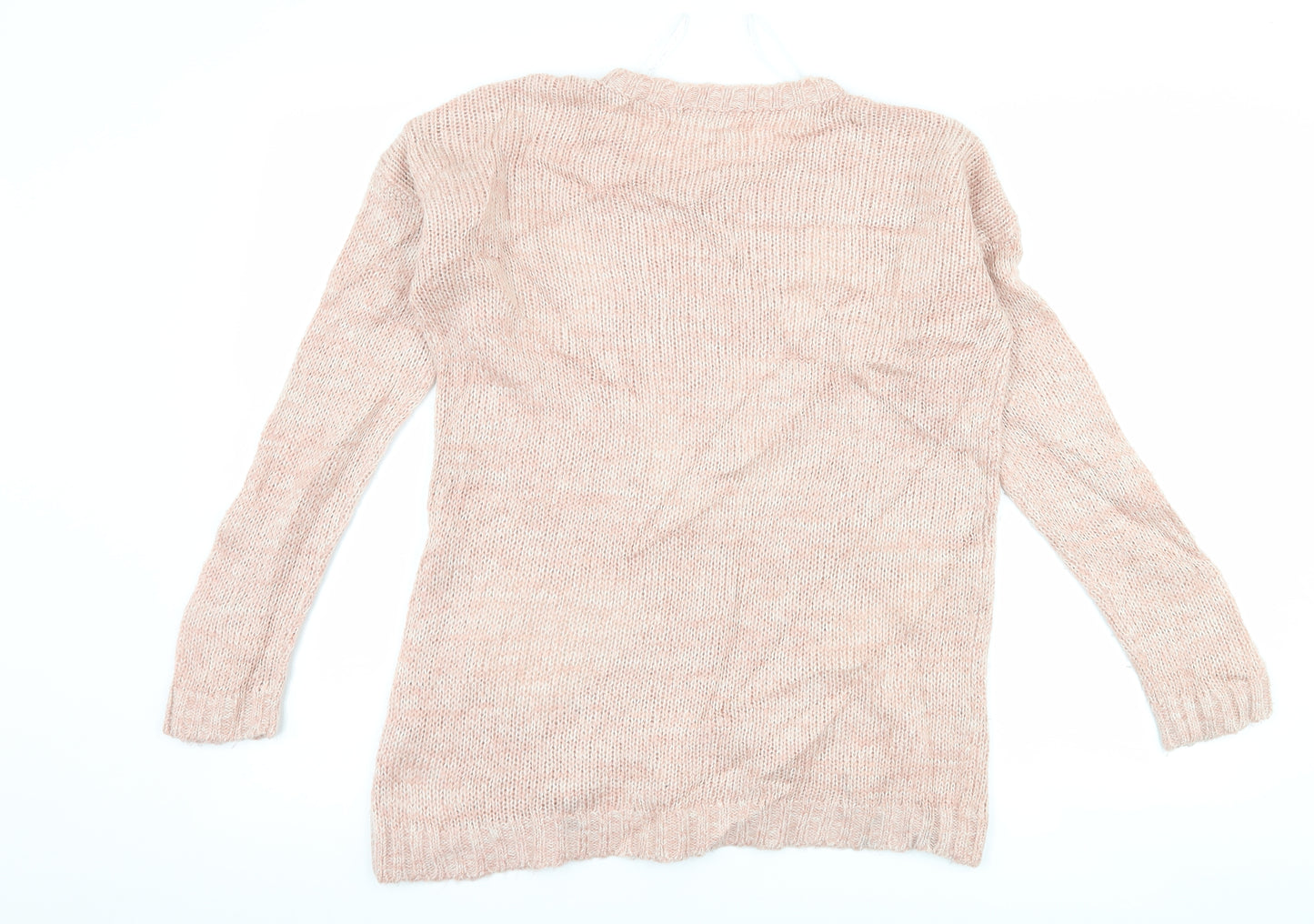 New Look Womens Pink   Pullover Jumper Size 8  - Hugs