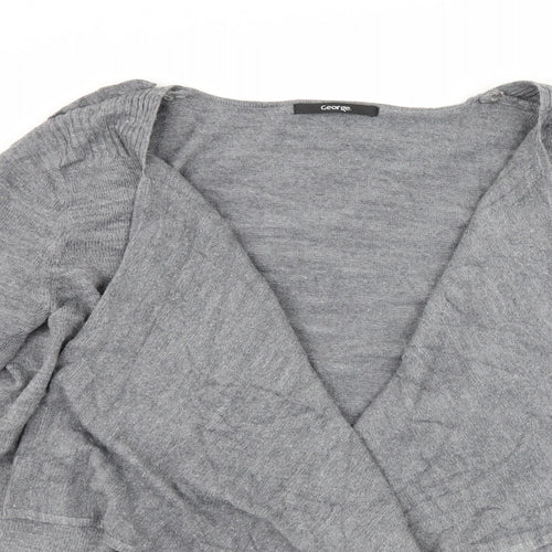 George Womens Grey   Cardigan Jumper Size 14
