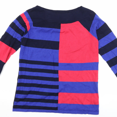 NEXT Womens Purple Striped  Pullover Jumper Size 10