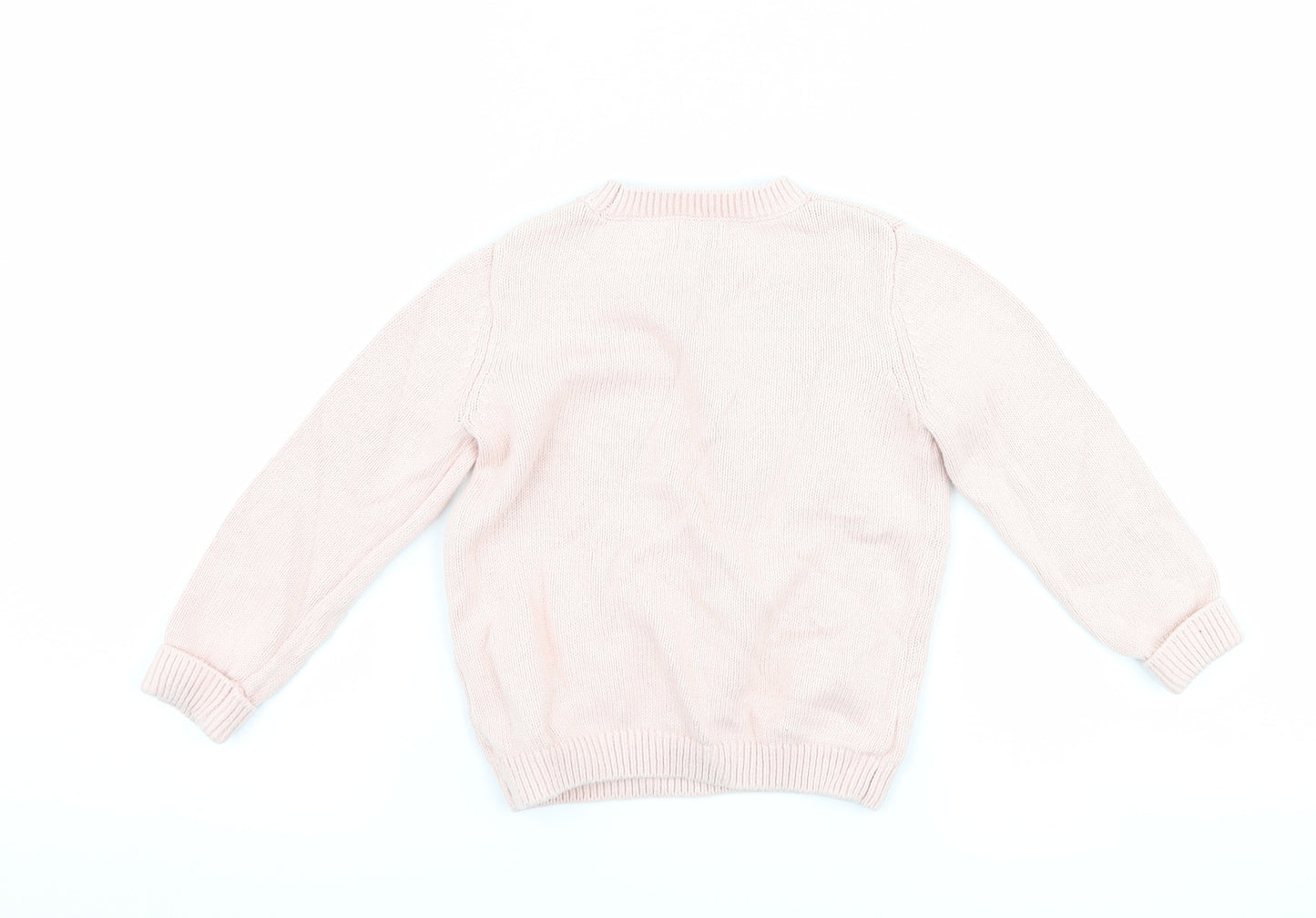 F&F Girls Pink   Pullover Jumper Size 18-24 Months  - Unicorn