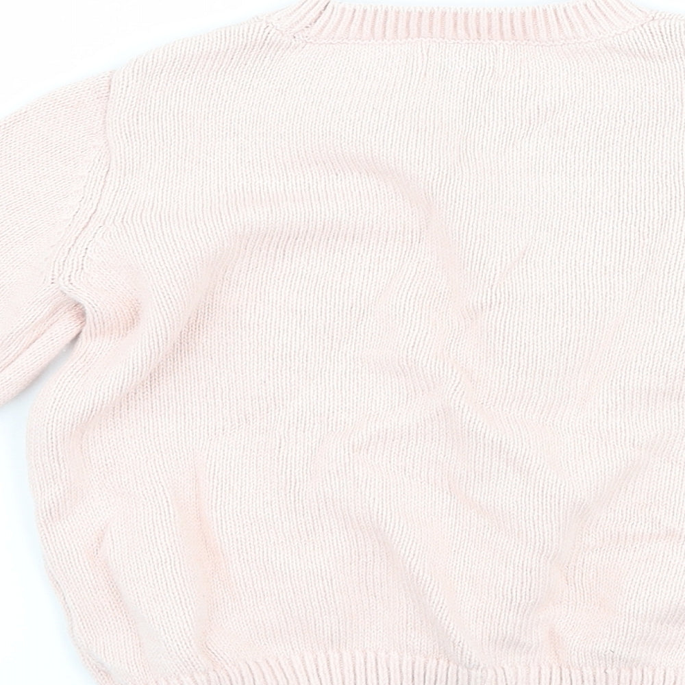 F&F Girls Pink   Pullover Jumper Size 18-24 Months  - Unicorn