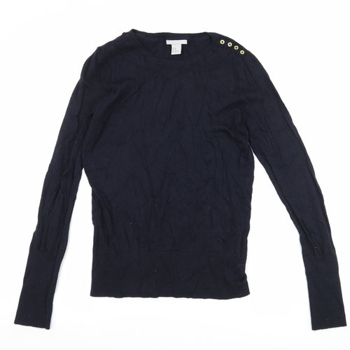 H&M Womens Blue   Pullover Jumper Size M