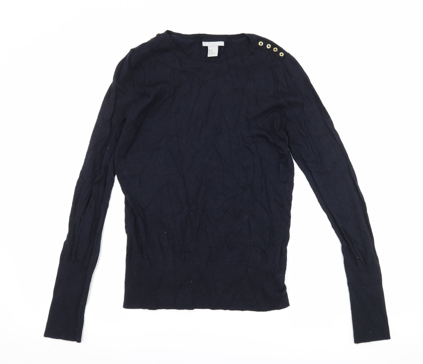 H&M Womens Blue   Pullover Jumper Size M