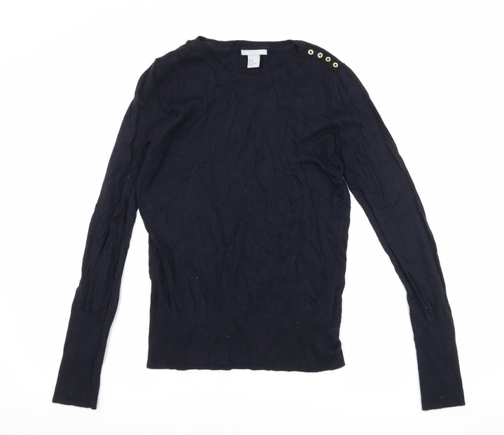 H&M Womens Blue   Pullover Jumper Size M