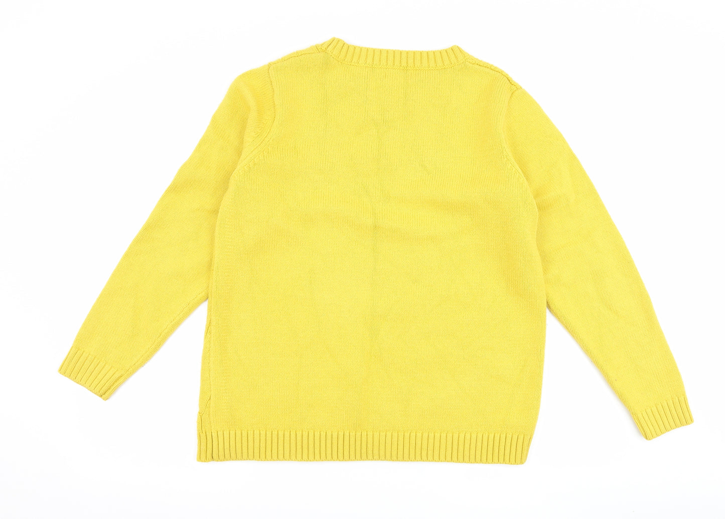 Papaya Womens Yellow   Pullover Jumper Size L