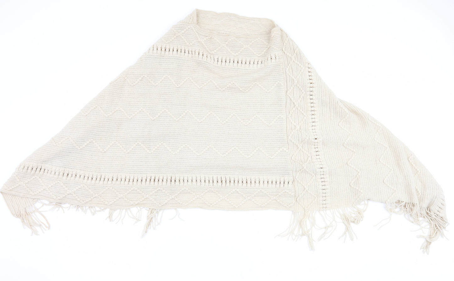 Preworn Womens Beige   Jacket Poncho One Size