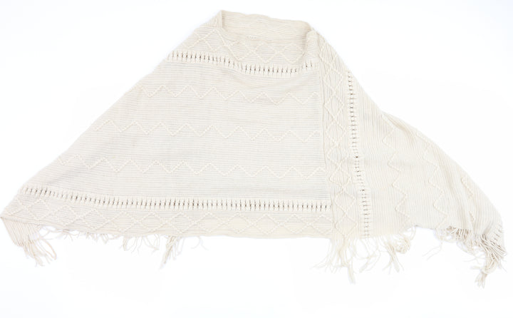 Preworn Womens Beige   Jacket Poncho One Size