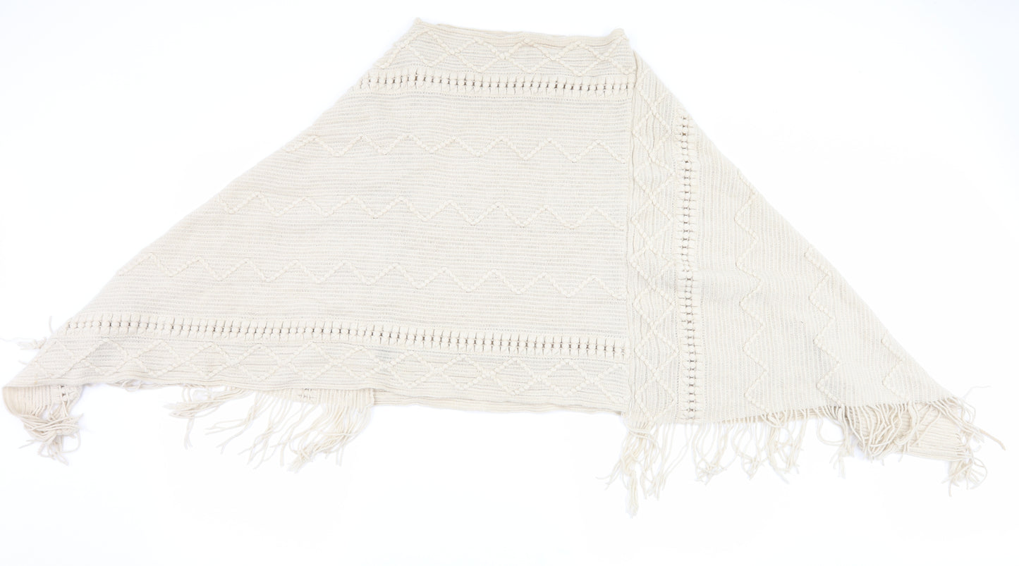 Preworn Womens Beige   Jacket Poncho One Size