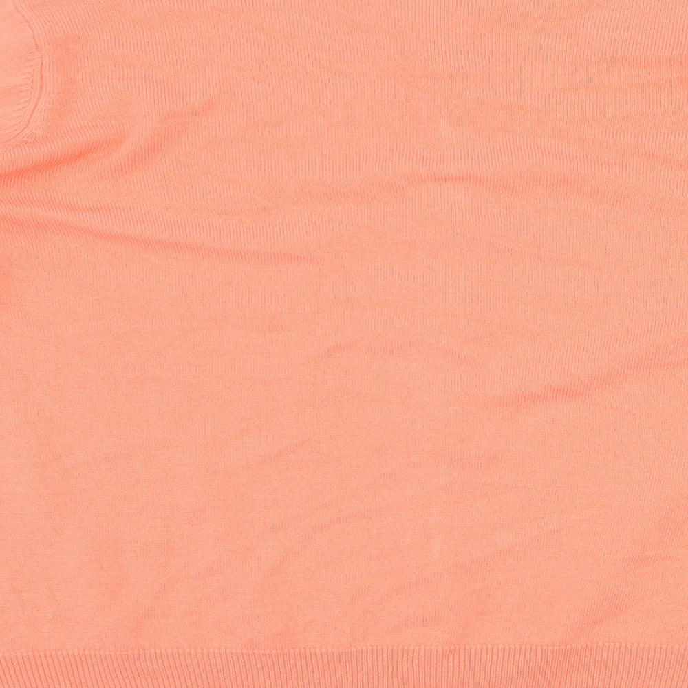 Marks and Spencer Womens Orange   Cardigan Jumper Size 18