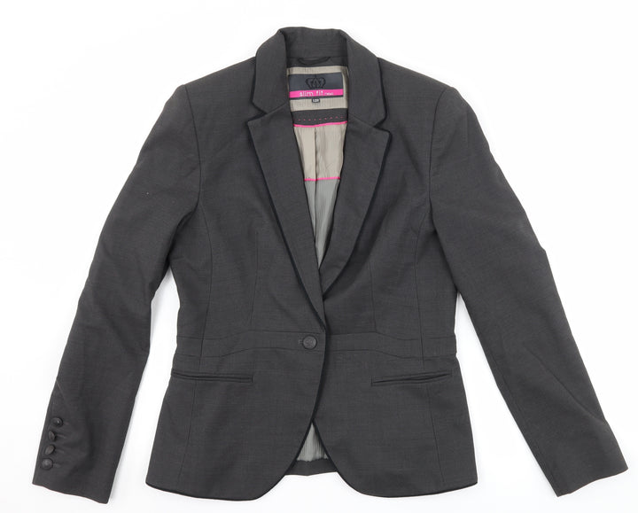NEXT Womens Grey Jacket Suit Jacket Size 12
