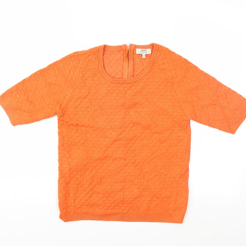 Papaya Womens Orange  Jersey Basic T-Shirt Size 12