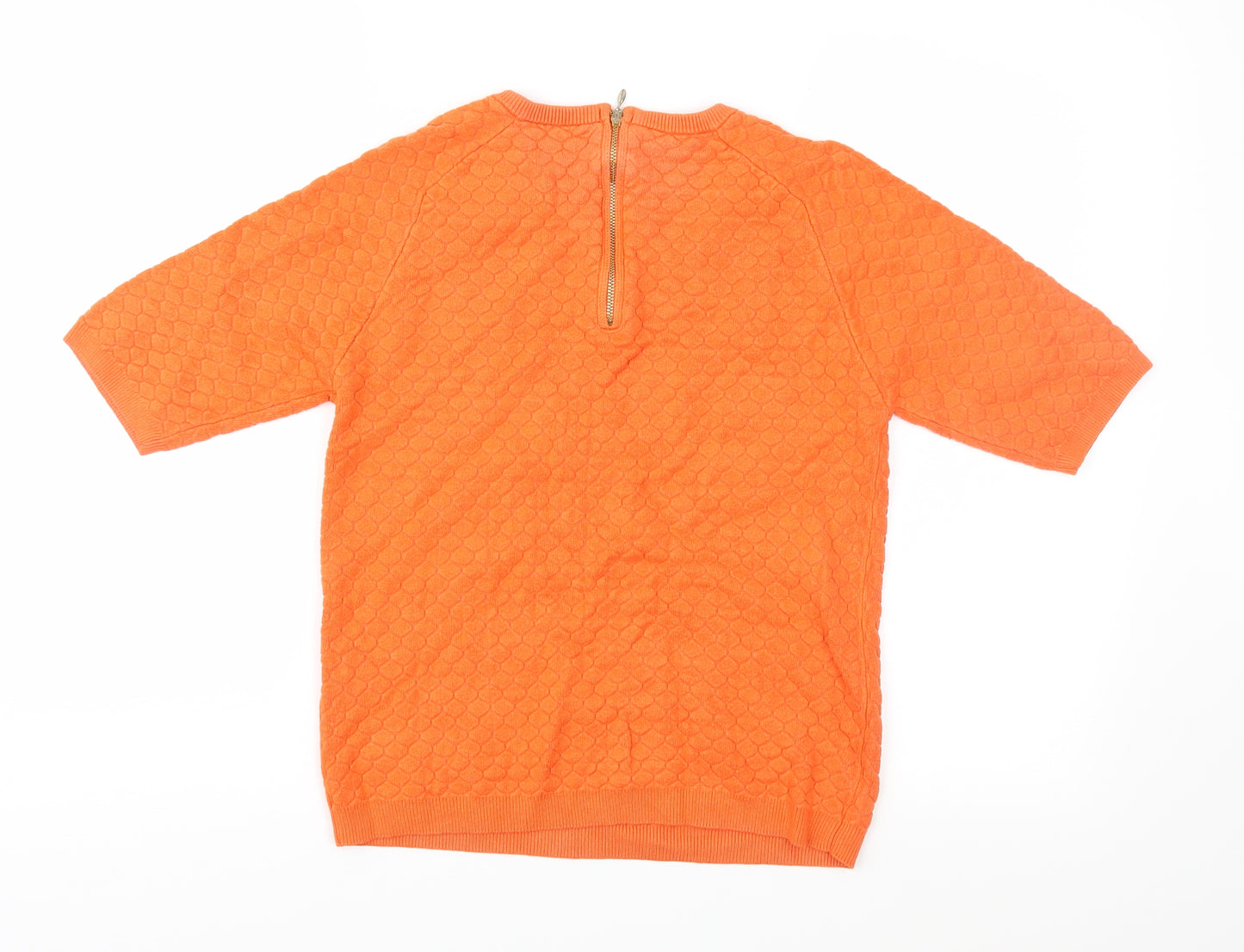 Papaya Womens Orange  Jersey Basic T-Shirt Size 12