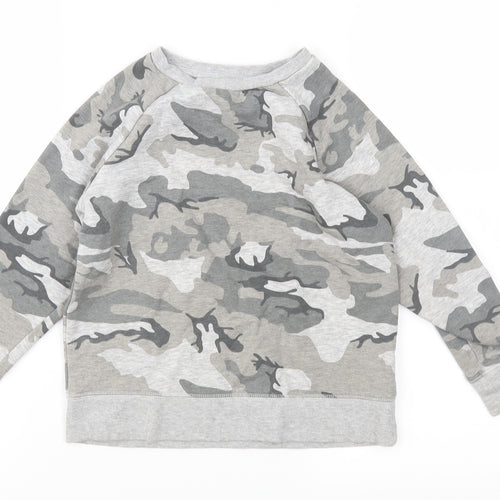 NEXT Boys Grey Camouflage  Pullover Sweatshirt Size 4 Years