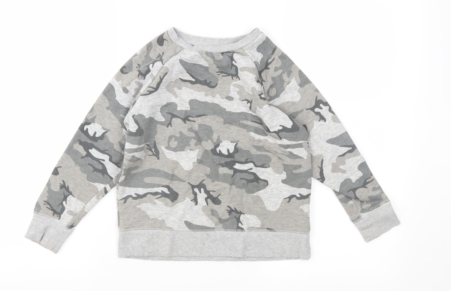 NEXT Boys Grey Camouflage  Pullover Sweatshirt Size 4 Years