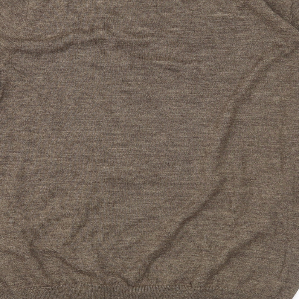 Refectory Womens Brown  Knit Pullover Jumper Size M