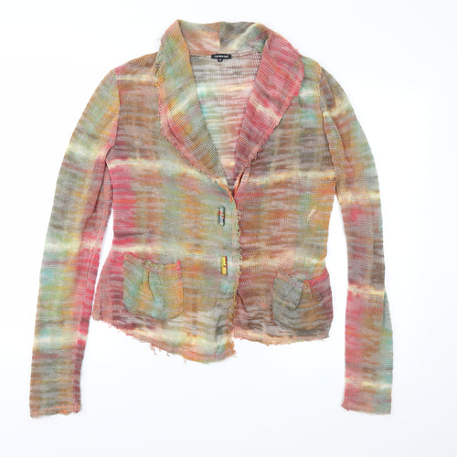 Caroline Biss Womens Multicoloured  Knit Cardigan Jumper Size 10
