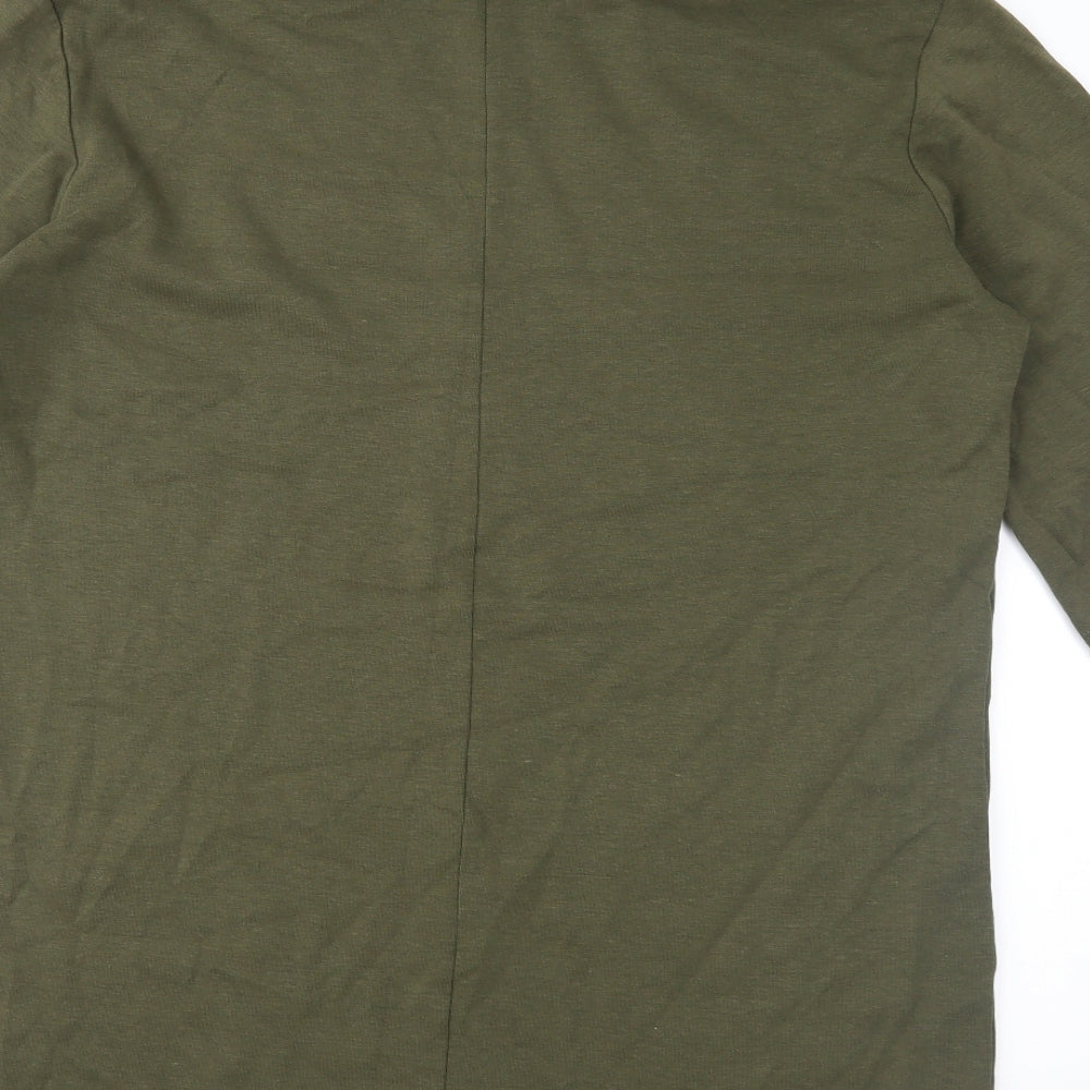 Zara Womens Green  Jersey T-Shirt Dress  Size L