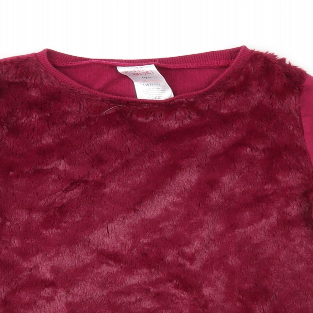 E-vie Girls Purple   Pullover Sweatshirt Size 6 Years