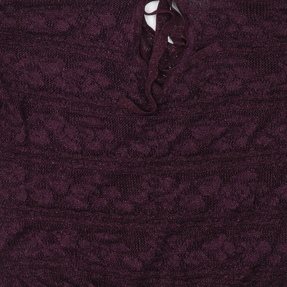 NEXT Womens Purple  Knit Pullover Jumper Size 14