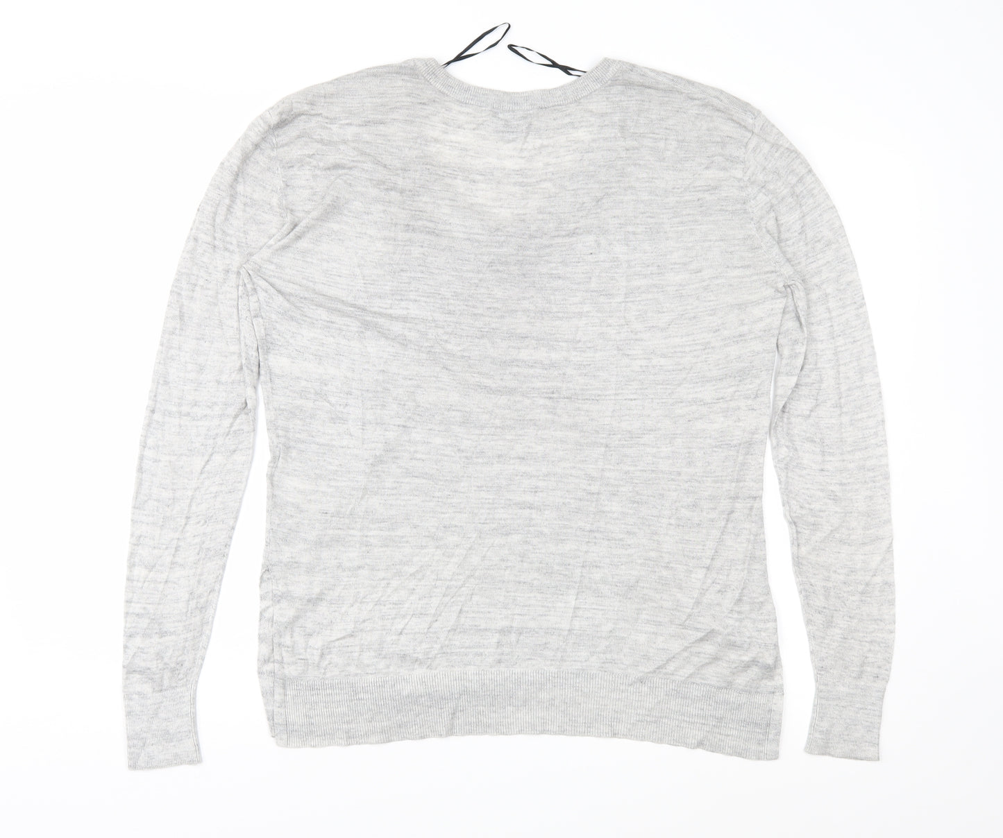 H&M Womens Grey  Knit Pullover Jumper Size M