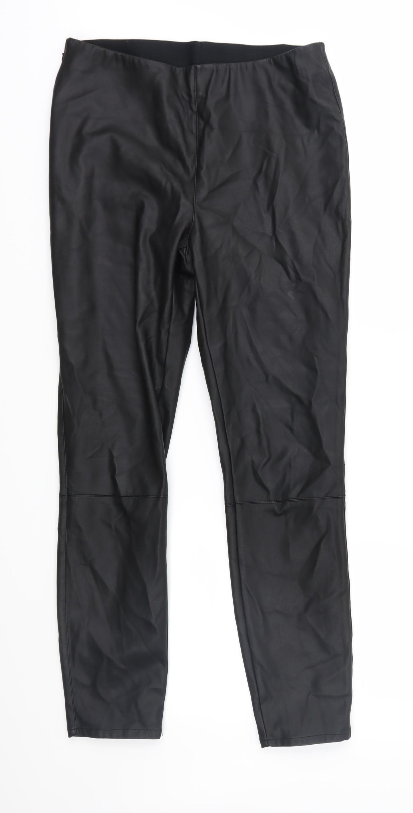 Preworn Womens Black   Trousers  Size 10 L28 in