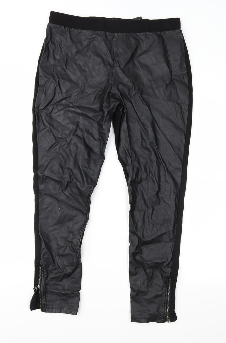 NEXT Womens Black   Trousers  Size 14 L26 in