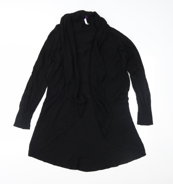 BHS Womens Black Knit Cardigan Jumper Size 14