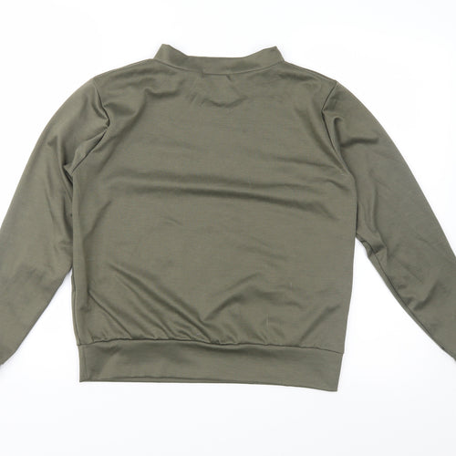 AX Paris Womens Green   Pullover Sweatshirt Size M