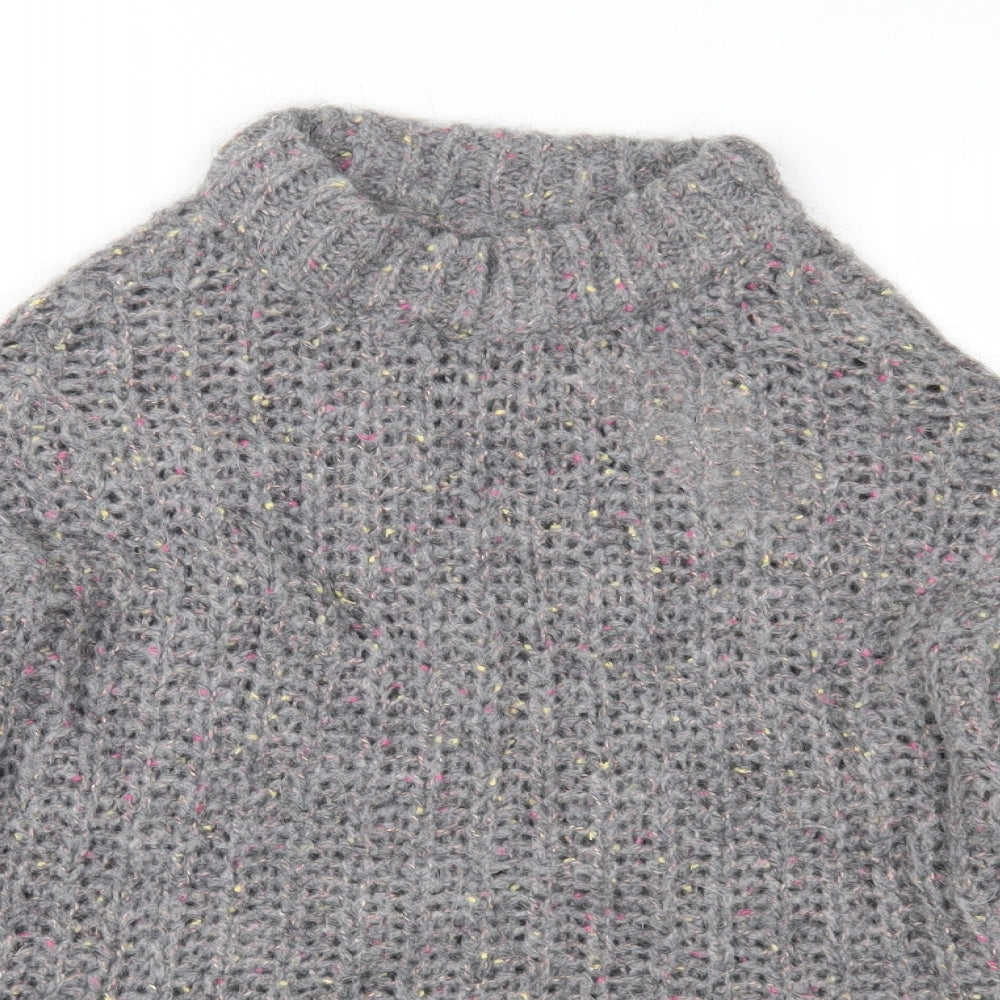 Bartolini Womens Grey  Knit Pullover Jumper Size S