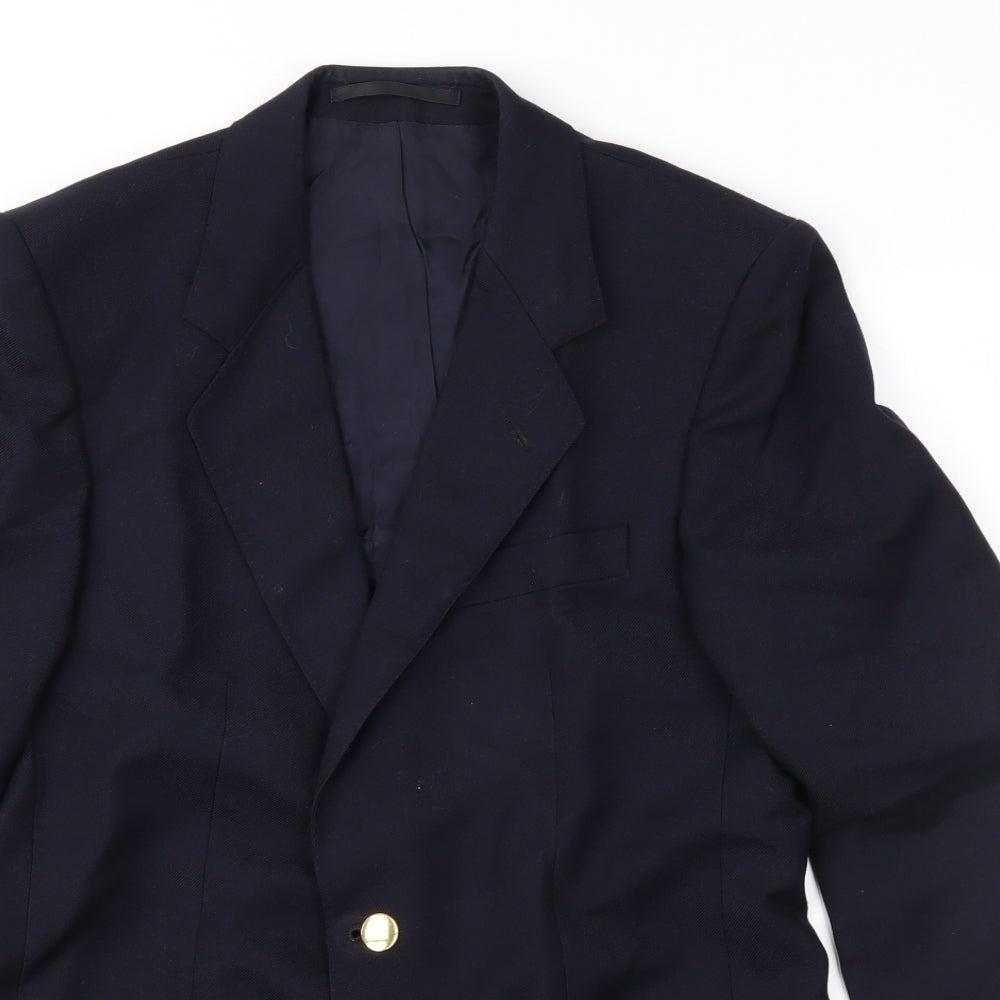 St Michael Mens Blue   Jacket Blazer Size 38