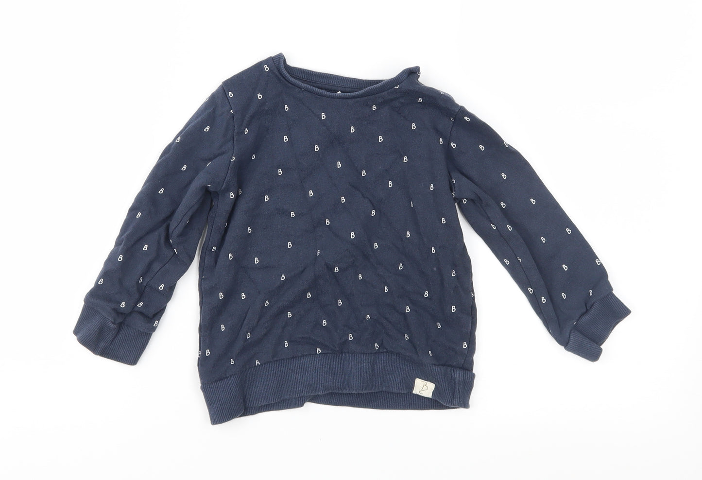 George Boys Blue Geometric  Pullover Casual Size 18-24 Months