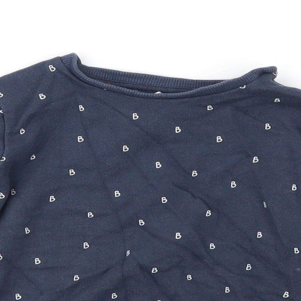 George Boys Blue Geometric  Pullover Casual Size 18-24 Months