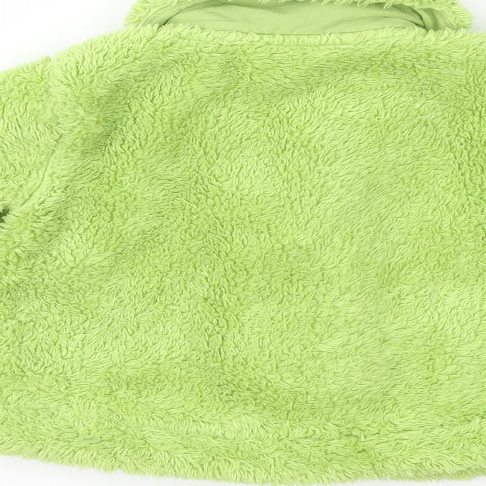 NEXT Girls Green  Fleece Overcoat Coat Size 6-9 Months