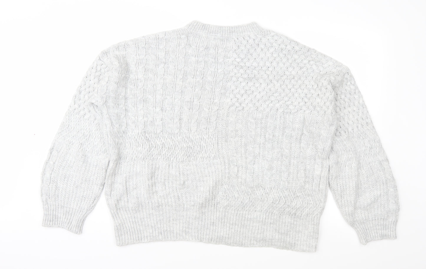 Crew Clothing Womens Grey  Knit Pullover Jumper Size 12