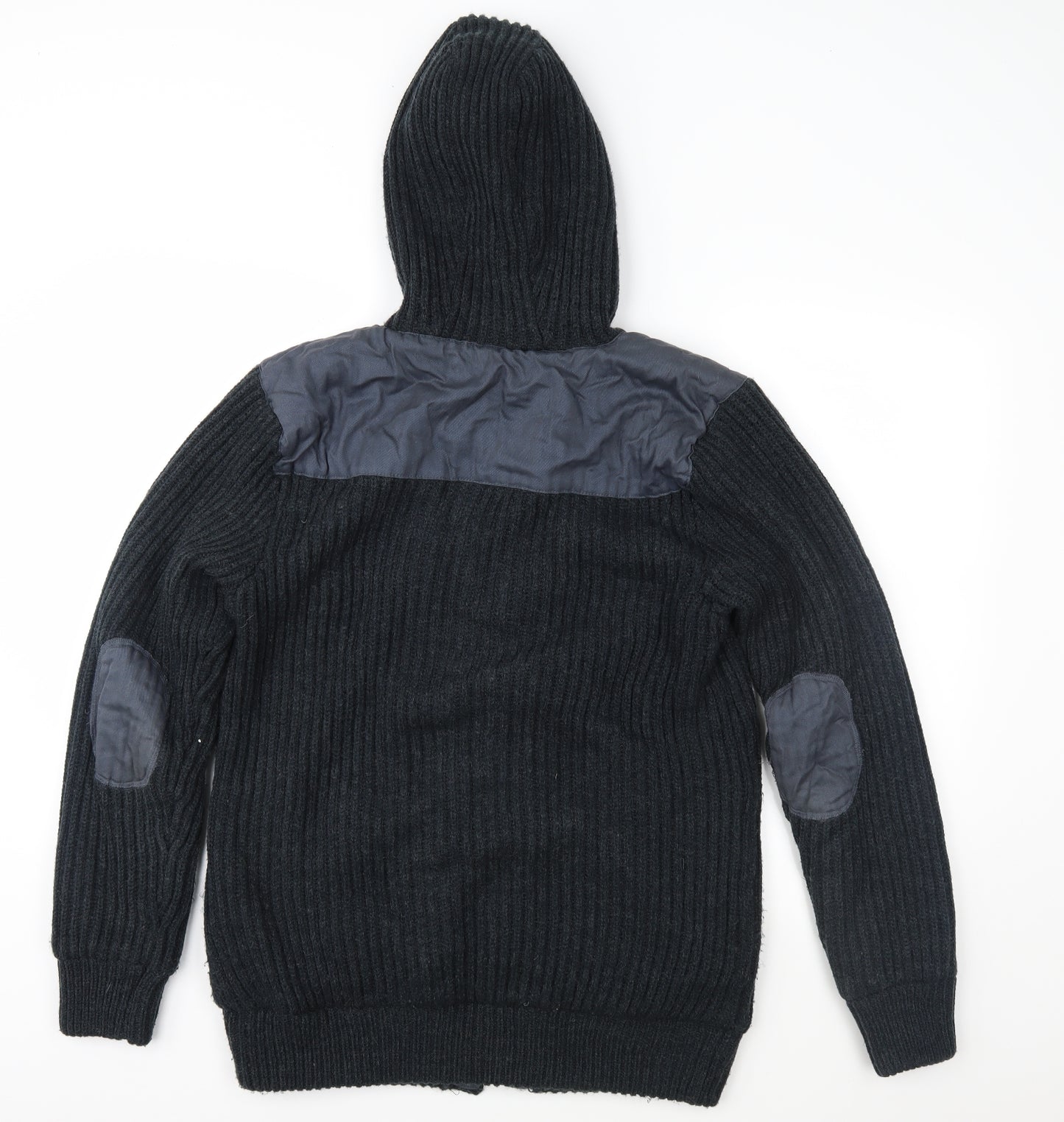 Cedar Wood State Mens Blue  Knit Jacket Coatigan Size L