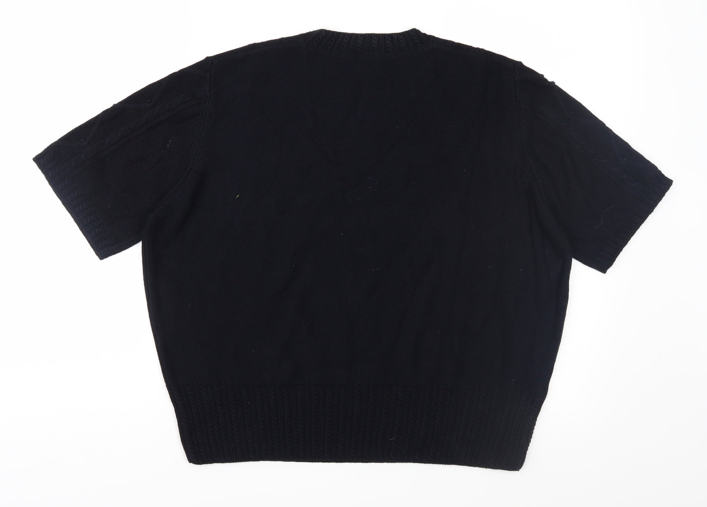 Country Casuals Womens Black  Knit Pullover Jumper Size L