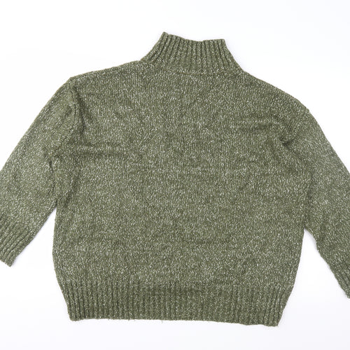 H&M Mens Green  Knit Pullover Jumper Size S