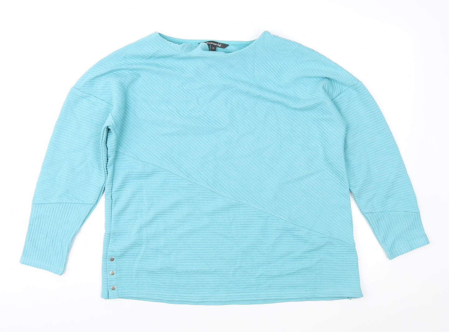 Bonmarché Womens Blue  Knit Pullover Jumper Size 14
