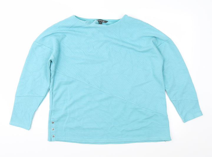 Bonmarché Womens Blue  Knit Pullover Jumper Size 14