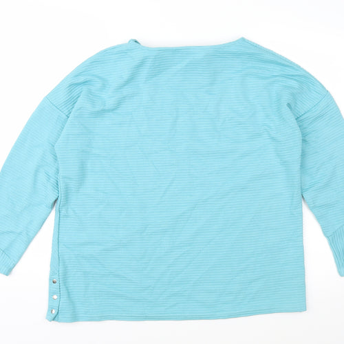 Bonmarché Womens Blue  Knit Pullover Jumper Size 14