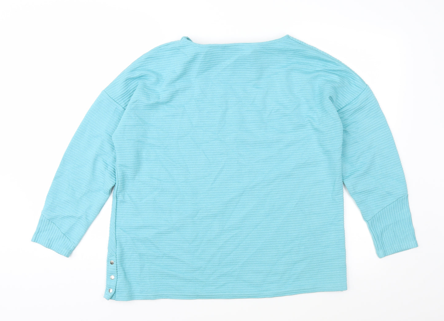 Bonmarché Womens Blue  Knit Pullover Jumper Size 14