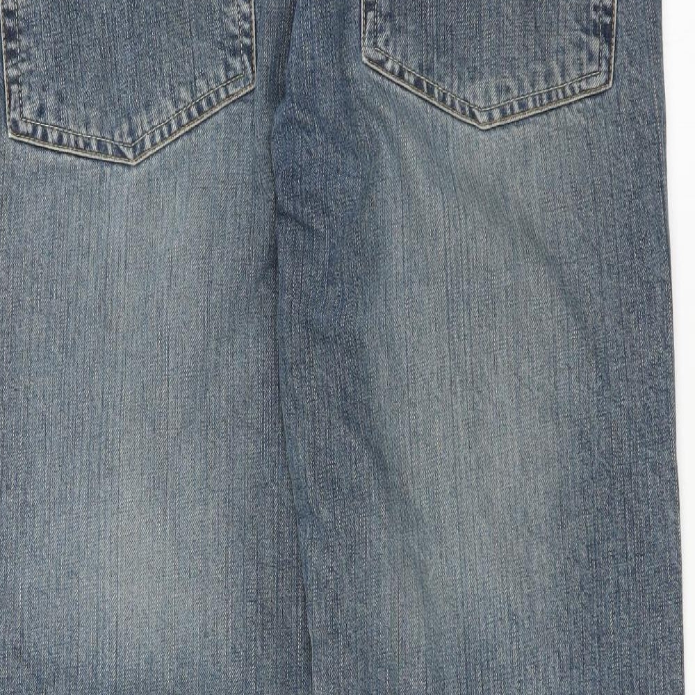 NEXT Mens Blue  Denim Bootcut Jeans Size 34 in L31 in